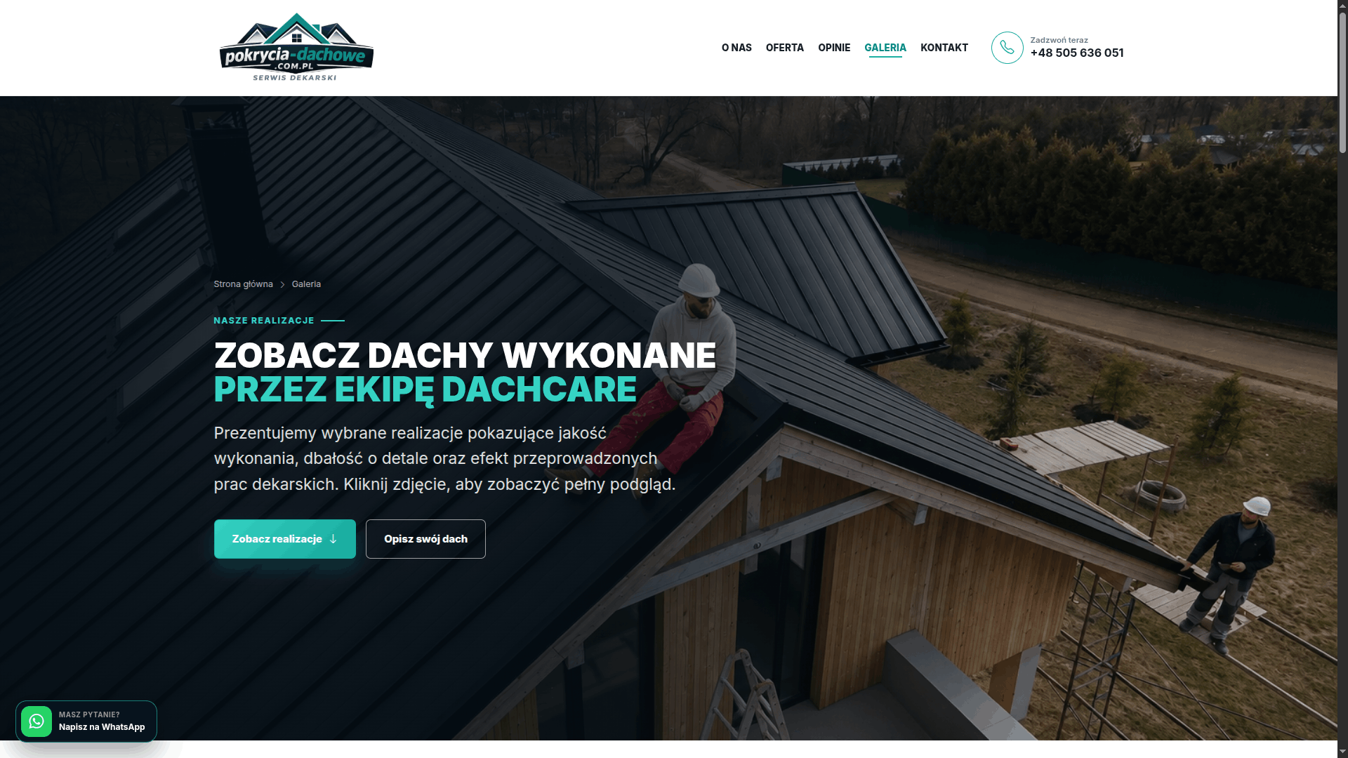 Pokrycia-Dachowe.com.pl – strona internetowa