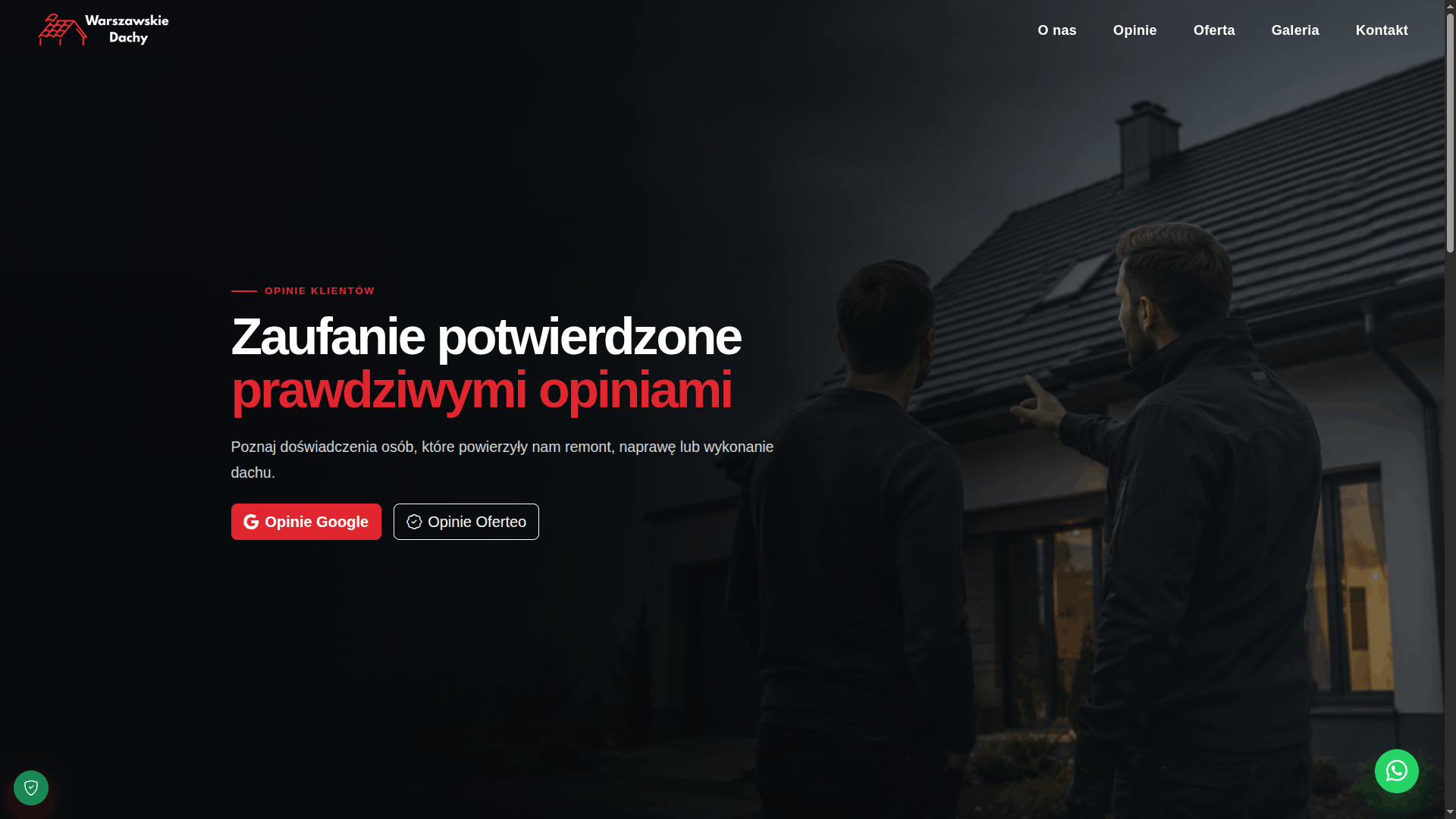 WarszawskieDachy.com.pl – strona internetowa