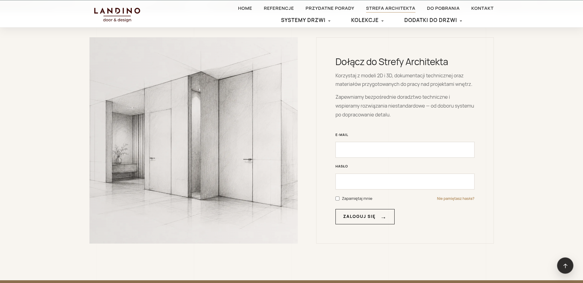 Landino – strona internetowa