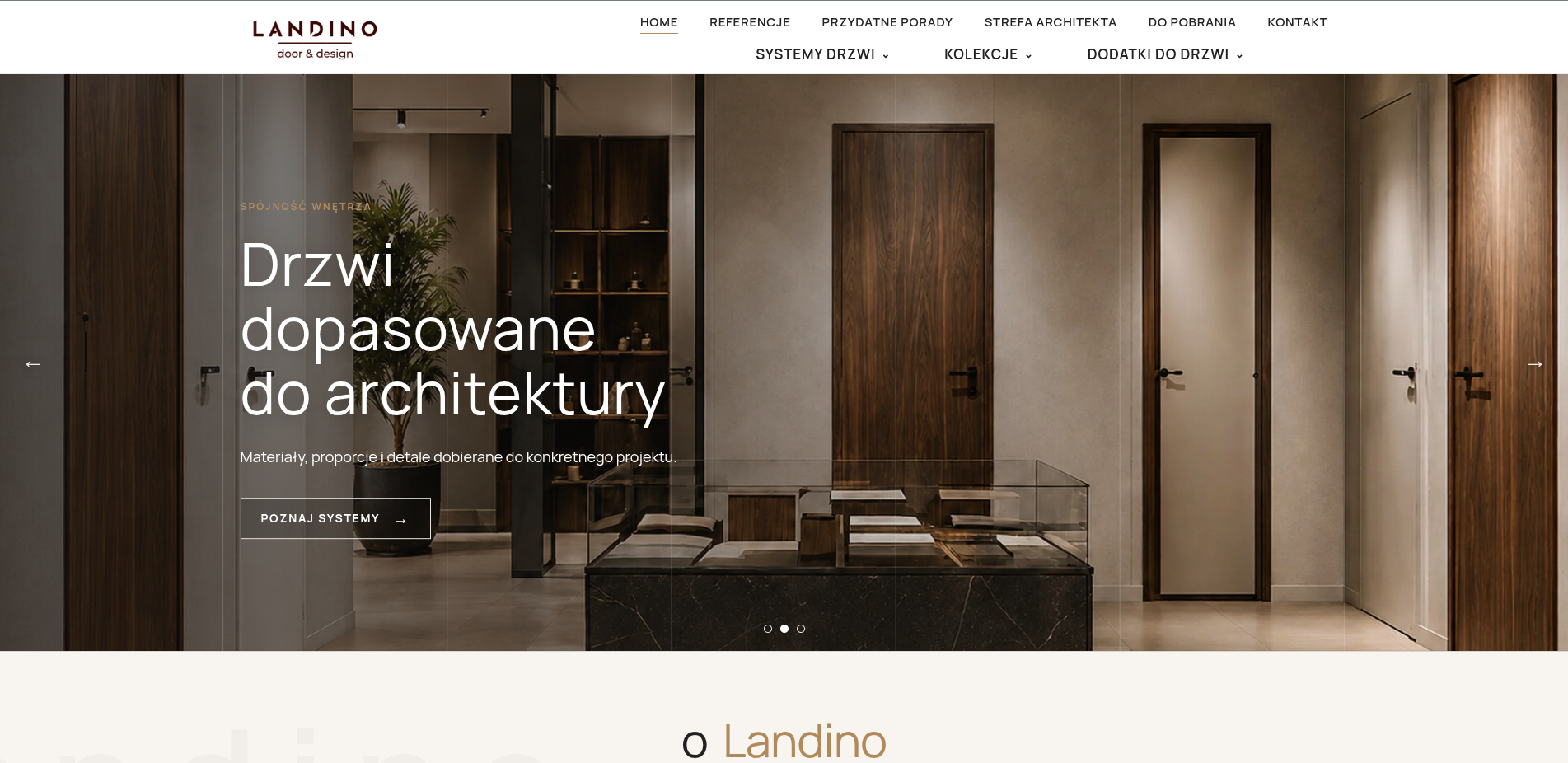 Landino – strona internetowa